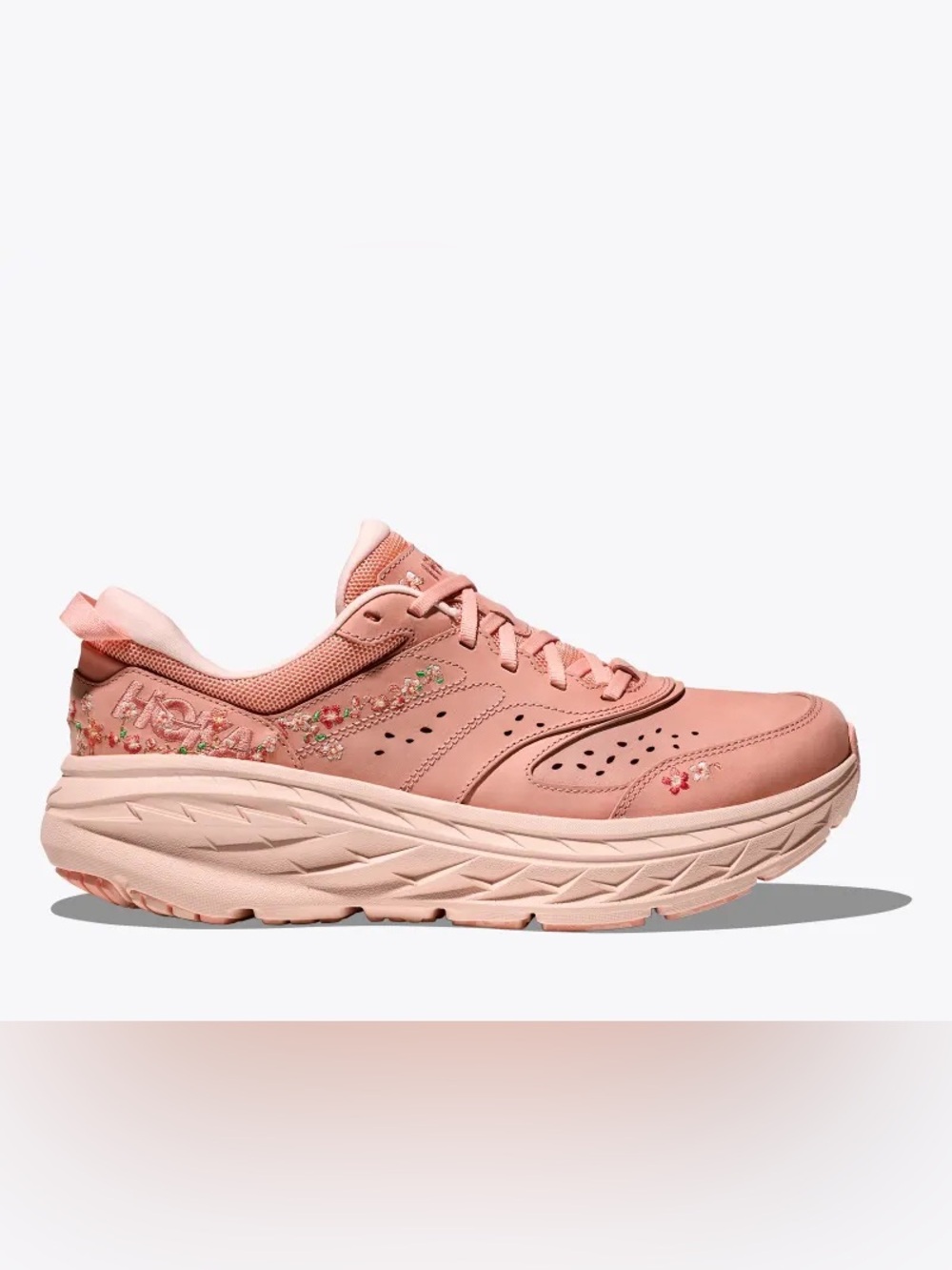 HOKA Vibrant Bloom Bondi L Floral Embroidered Sneakers Women’s 8